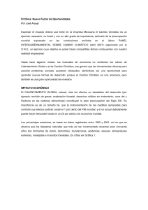 El Clima: Nuevas Oportunidades