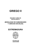 Programación Exedra Griego 2º Bach. Extremadura