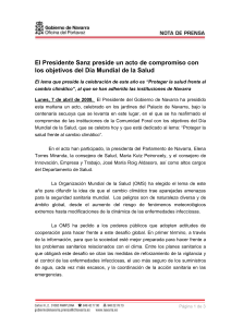 El Presidente Sanz preside un acto de compromiso con los