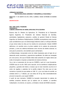 Desgravacion - Cámara Argentina de Semilleros Multiplicadores