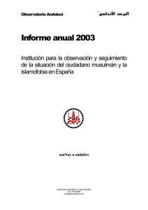Informe 2003 - Observatorio Andalusí