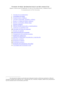 Aproximaciones hacia lo que debe contener la ley