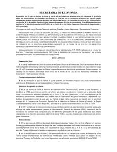 Resolución por la que se declara de oficio el inicio del