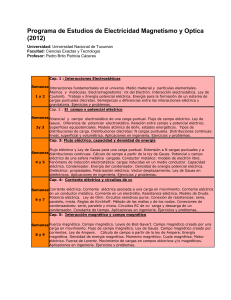Programa de Estudios de Electricidad Magnetismo y Optica (2012