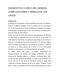 Diagnóstico clínico del dengue complicaciones y manejo de los casos