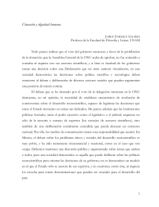 Clonación y dignidad humana