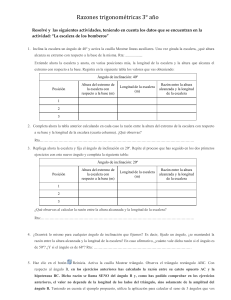 Razones trigonométricas 3 año