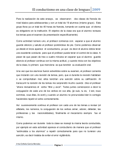 El conductismo en una clase de lenguas