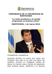 Discurso del Presidente del Ecuador Rafael Correa Delgado