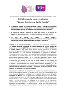 GEPAC presenta su nueva división Cancer de Cabeza y