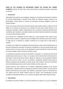 ideas de los alumnos de secundaria sobre las causas del