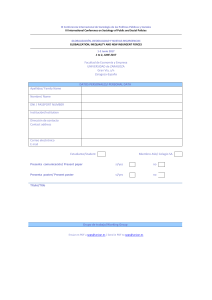 I International Conference on Sociology of Social and Public Policies