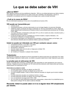 Lo que se debe saber de VIH