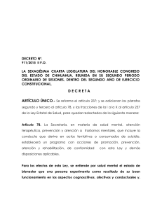 decreto nº - Congreso del Estado de Chihuahua