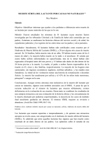muerte subita del lactante por causas no naturales