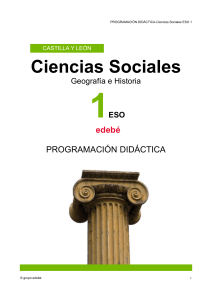 PROGRAMACIÓN DIDÁCTICA-Ciencias Sociales ESO 1 Ciencias