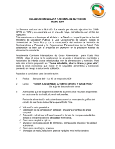 Celebración Semana Nacional de la Nutrición 2009