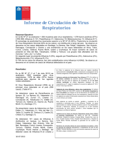 Informe de Circulación Viral S27 10-07-2012