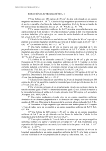 1 INDUCCIÓN ELECTROMAGNÉTICA I 14º La bobina de un