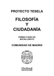 Programación Tesela Filosofía y Ciudadanía 1º Bach. Comunidad