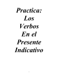 Verbs with Irregular First Persons