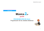 PROGRAMACIÓN DE AULA- Música EP2 Música 2EP guadiel