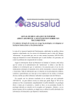 La nota de la Agencia Española del Medicamento, admitiendo los