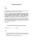 Carta de amonestación