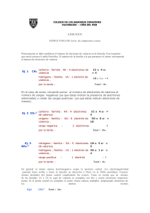 estructura de Lewis de compuestos e iones