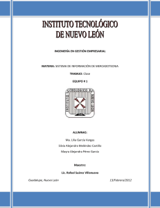 INGENIERÍA EN GESTIÓN EMPRESARIAL MATERIA: SISTEMA DE