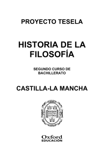 Programacion Tesela Historia de la Filosofia 2º Bach. Castilla