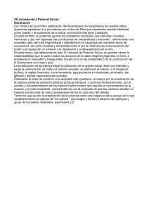 XII Jornada de la Pastoral Social