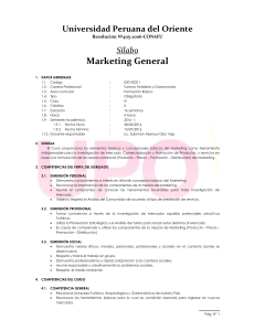 Marketing general - Sistema de Acceso UPO