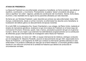 Amplia explicación de la Ataxia de Friedreich