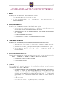 apuntes generales de funciones sintácticas
