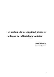cultura de la legalidad - Orden Jurídico Nacional
