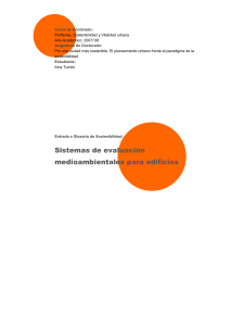 Sistemas de evaluación medioambientales para edificios