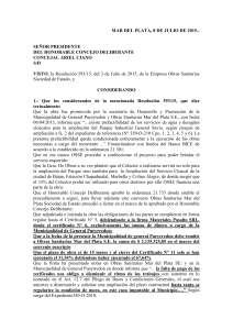 MAR DEL PLATA, 8 DE JULIO DE 2015