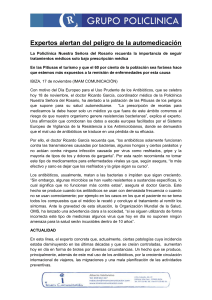 Los antibióticos no curan todas las enfermedades