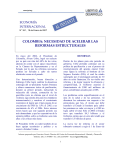 colombia: necesidad de acelerar las reformas estructurales