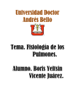 Universidad Doctor Andrés Bello Tema. Fisiología de los Pulmones