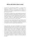 Efectos del Actinio sobre la salud El actinio 227 es extremadamente