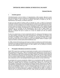 sintesis del marco general de riesgo en el salvador
