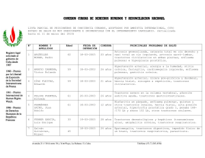 lista parcial de prisioneros de conciencia cubanos ( doc - 86.5