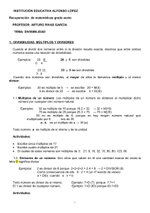 TALLER DE RECUPERACION 4º PERIODO GRADO SEXTO