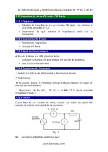2.25 Impedancia de un Circuito CR Serie