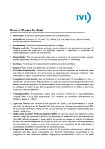 Glosario IVI sobre Fertilidad