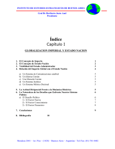 Cap. I. Indice - "Globalización Imperial y Estado Nación"