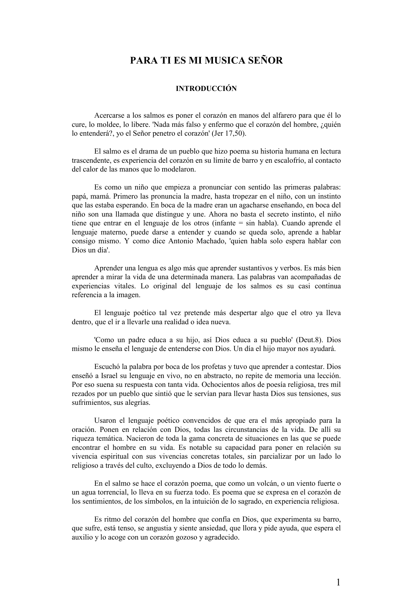 Para Ti Es Mi Musica Senor aprenderly