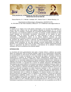 evaluacion de la prebiosis de una dieta estandar suplementada con